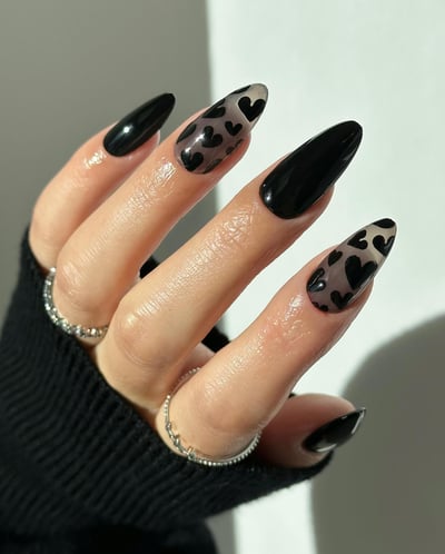 gothic nail art san valentino
