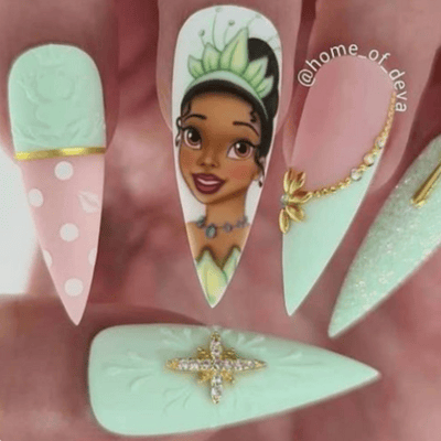The Princess and the Frog manicure