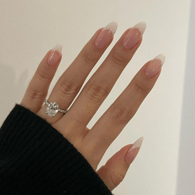 Vanilla French manicure