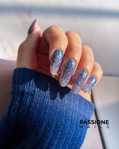 glitter nail art