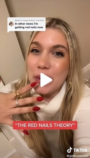 girlbossintown red nail theory
