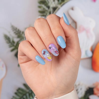 unghie nail art coniglio stickers