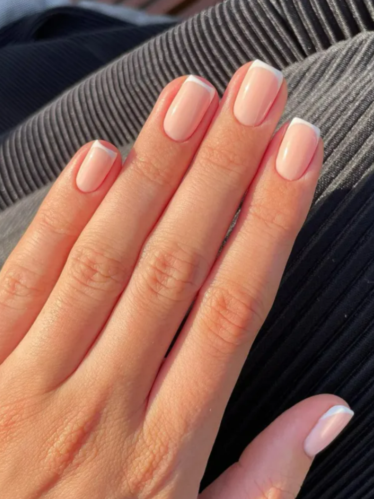 Manicure Monday - Pastel Skittles French Tip Nails | See the World in PINK